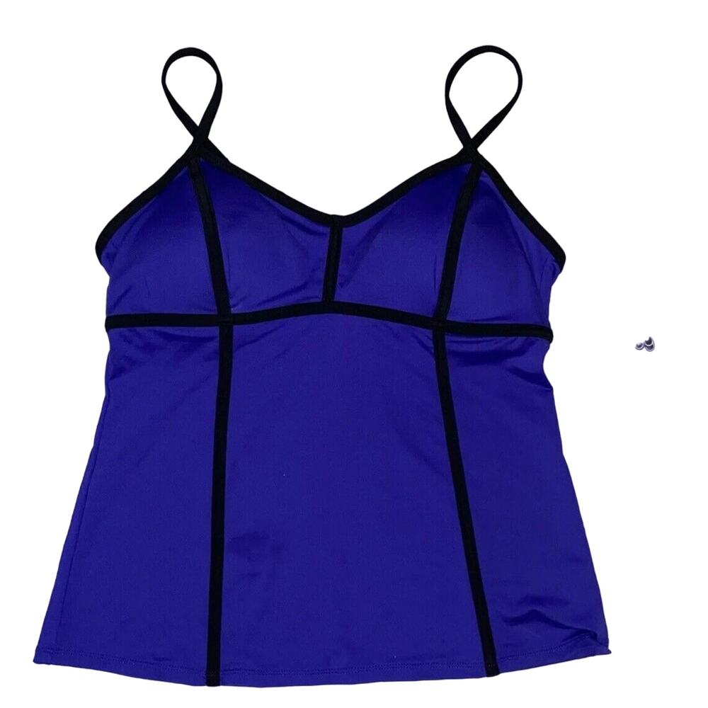 NEW Jag Women's Swim Top Tankini Small Royal Blue Removable Bra Pads MSRP $68‎